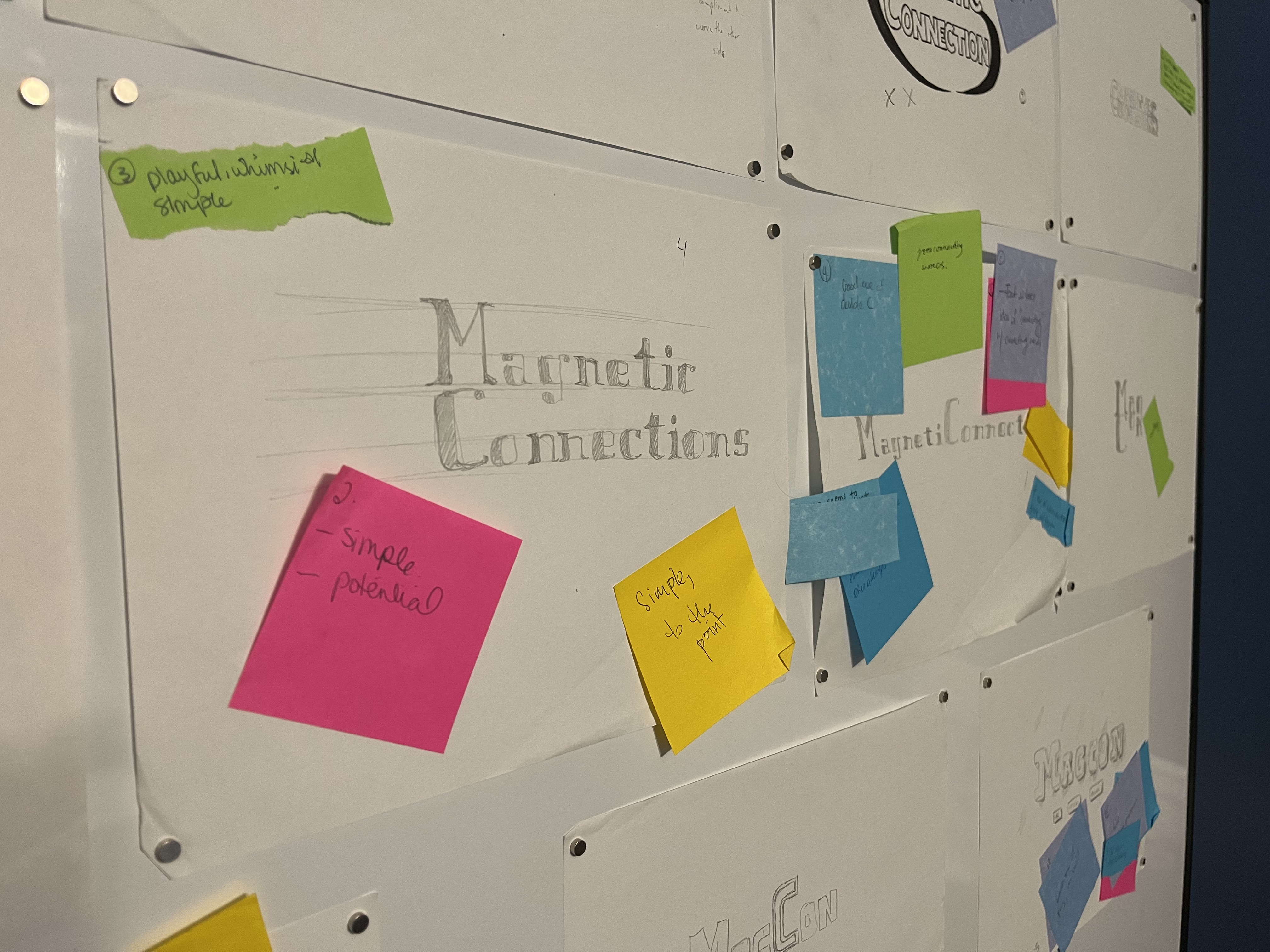 Design process — sketch explorations